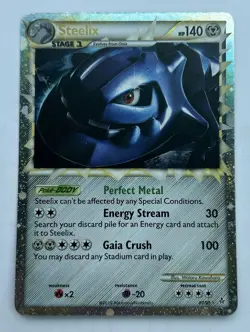 Steelix Prime 87/95 Holo Ultra Rare Pokemon HGSS Unleashed LP - Image 1