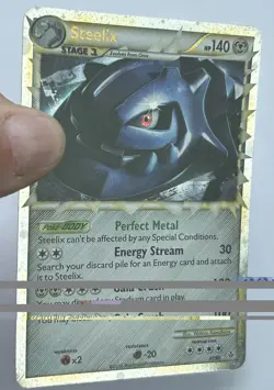 Steelix Prime 87/95 Holo Ultra Rare Pokemon HGSS Unleashed LP - Image 3
