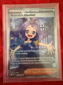 Acerola's Mischief 165/132 Mega Evolution Pokemon Full Art Trainer⭐⭐ - Image 1