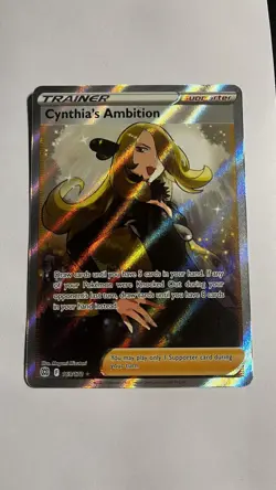 Cynthia's Ambition-Pokemon-169/172-Swsh09: Brilliant Stars-Holo-Full Art MINT/NM - Image 1