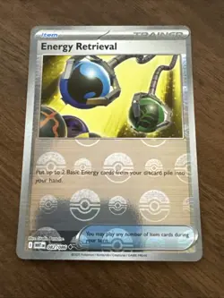 Pokemon Trainer Energy Retrieval Poke Ball Pattern 082/086 Sv: White Flare Holo - Image 1