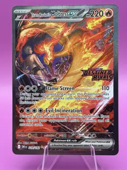Pokemon TCG Team Rocket's Moltres ex - (Destined Rivals Stamp) 229/182 NM - Image 1