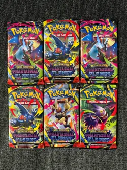 Phantasmal Flames 6x Packs sealed Art Set Pokemon tcg Brand New Lot Of 6 Packs - Image 1