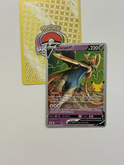 Zacian V 016/025 Celebrations Variant Pokemon 2023 World Championships Deck F - Image 1