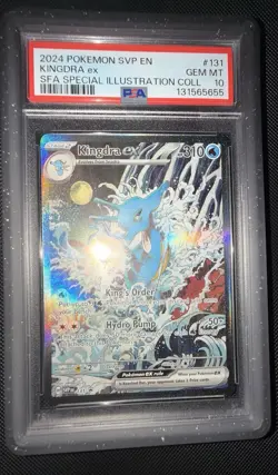 Kingdra EX 131 Scarlet & Violet Promo Holo Pokemon TCG PSA 10 With Guard - Image 1