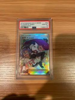 Jessie and James 2019 Pokemon Sun Moon FULL ART Hidden Fates PSA 10 - Image 1