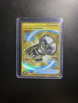 Pokemon TCG Counter Catcher Paradox Rift 264/182 Gold Hyper Rare Holo NM - Image 1