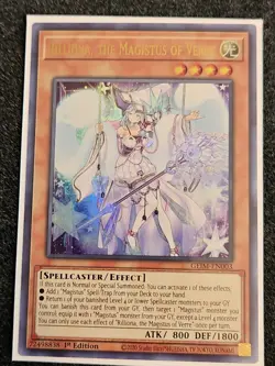 Yugioh Rilliona, the Magistus of Verre GEIM-EN003 Ultra Rare 1st Ed NM - Image 1