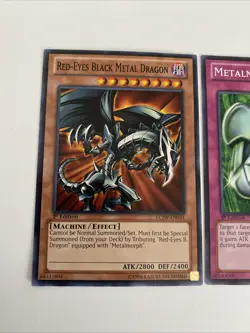 Yugioh - Red-Eyes Black Metal Dragon LCJW-EN031 1st NM X1 + FREE Metalmorph 1st - Image 2
