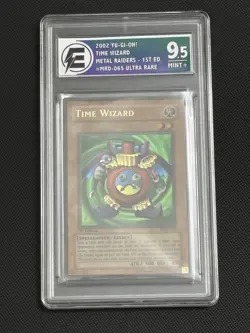 2002 Yu-Gi-Oh Time Wizard MRD-065 ES 9.5 1st Edition Metal Rider (Please Read) - Image 1