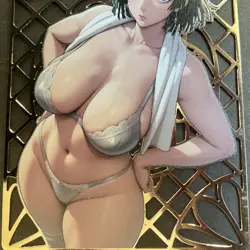 Goddess Story Gold METAL Card - Maiden Party - Serial Number #/200! Tatsumaki - Image 3