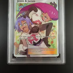 PSA 10 Jessie & James 68/68 Hidden Fates Full Art Holo Graded Pokemon Card - Image 3