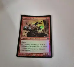 MTG Cunning Sparkmage Worldwake Foil Card LP Magic The Gathering - Image 1