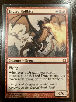 Utvara Hellkite Return to Ravnica Red Mythic Rare Magic: The Gathering Card - Image 1