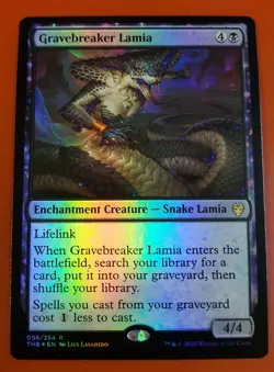 1x Gravebreaker Lamia | FOIL | Theros Beyond Death | MTG Magic Cards - Image 1