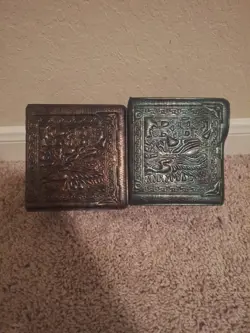 Set Of 2 Ultra Pro Deck-Byndr (1995) Card Storage Emerald Copper TCG MTG - Image 1