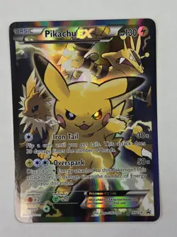 Pikachu EX XY124 Black Star Promo 2016 Holo Pokemon Card TCG - Image 1