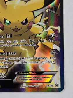 Pikachu EX XY124 Black Star Promo 2016 Holo Pokemon Card TCG - Image 4