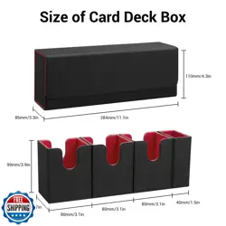 FOTEEMO Card Deck Box For MTG, 4 in 1 Commander Deck Box Magic The Gathering - Image 2