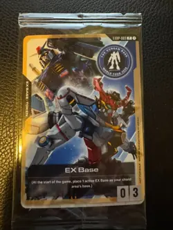 EXB Gundam Card Game EX Base Gundam Base World Tour Promo EXBP-003 Eng Sealed - Image 1