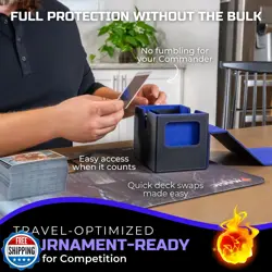 Deck Box for MTG Cards, Trading Commander Deck Case, Fits 250+ Unsleeved Card - Image 2