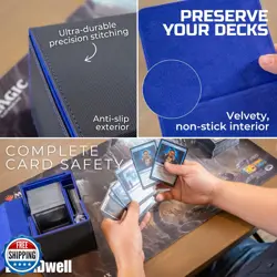 Deck Box for MTG Cards, Trading Commander Deck Case, Fits 250+ Unsleeved Card - Image 3