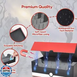 tombert Premium Trading Card Storage Box with 4 Dividers and 4 Insertable Car - Image 4