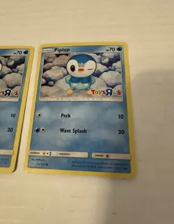Pokemon TCG Piplup Toys R Us Promo 32/156 Promo Holo (2 Cards) - Image 3