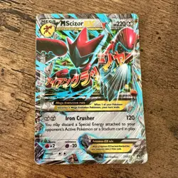 Pokemon M (Mega) Scizor EX 77/122 - Breakpoint Ultra Rare Holo Card - Image 4