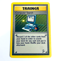 Pokemon Card TCG Card: Computer Search 101/130 Trainer Rare Base Set 2 WOTC MP - Image 1