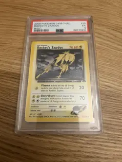Pokemon Rockets Zapdos Gym Challenge Holo Card 15/132 PSA 5 EX - Image 2