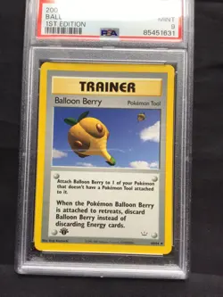 Pokemon Cards: 1st Edition Neo Revelation Uncommon: Balloon Berry 60/64: PSA 9 - Image 2