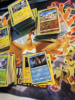 Pokemon TCG Lot Full ETB 500+ Cards Holo Reverse Foil Detective Pikachu Fire - Image 1