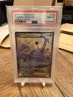 Pokemon TCG Heracross EX 105/111 Furious Fists Ultra Rare Card - Image 1