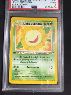 Pokemon Cards: 1st Edition Neo Destiny Common: Light Sunflora 72/105: PSA 9 - Image 2