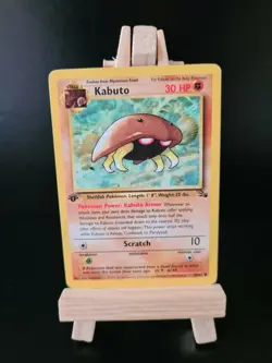 Kabuto 1st Edition 50/62 - RARE Fossil Pokemon Card 1999 WOTC - Image 1