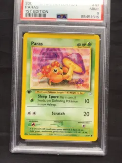 Pokemon Cards: 1st Edition Neo Revelation Common: Paras 47/64: PSA 9 - Image 2