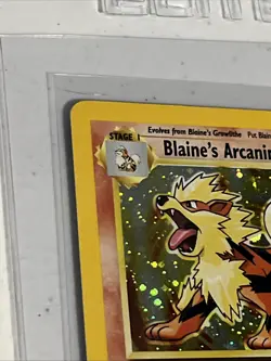 Gym Challenge Blaine’s Arcanine Holo #1/132 Rare WOTC Pokemon Card TCG NM-Mint - Image 3