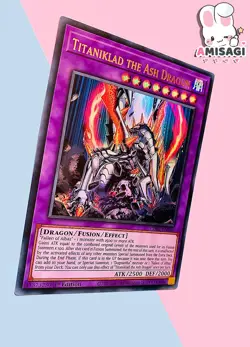 Yu-Gi-Oh! Card Titaniclad The Ash Dragon CH01-DE046 Ultra Rare English TCG - Image 2