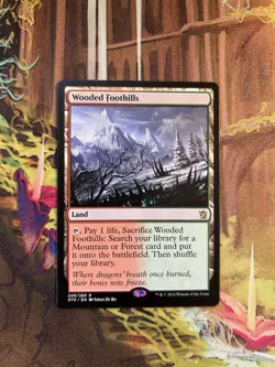 Wooded Foothills Khans of Tarkir NM MTG - Image 1