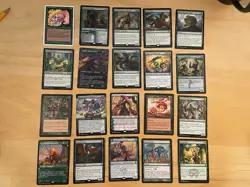 Magic The Gathering Lot Of 20 Green Cards Including Rares and Mythics NM - Image 1