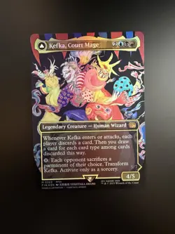MTG Final Fantasy English Kefka, Court Mage Borderless 0322 Foil - Image 1