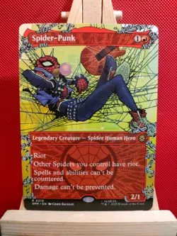 Spider-Punk (Borderless Showcase) - Marvel's Spider-Man - Rare - NM - MTG - Image 1
