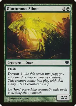 Conflux Gluttonous Slime MTG Magic the Gathering NM - Image 1