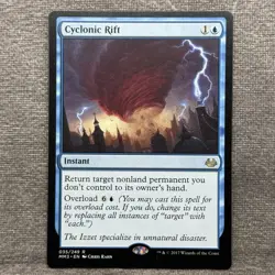 Cyclonic Rift - Modern Masters 2017 (MM3) #35 Non-Foil LP MTG Rare Instant - Image 1