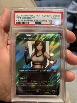 Tifa Lockhart (Borderless, Surge Foil) - Final Fantasy - PSA Gem Mint 10 - Image 1