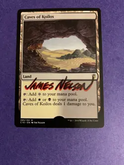 MTG Magic Caves of Koilos Signed Artist Proof x1 Commander 2016 Jim Nelson - Image 1