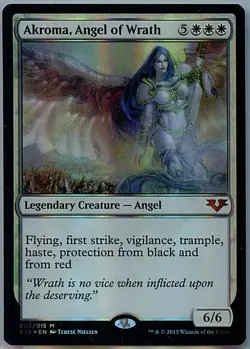 mtg magic Akroma, Angel of Wrath FOIL ENGLISH Akroma ange de la Colere FTV vault - Image 1