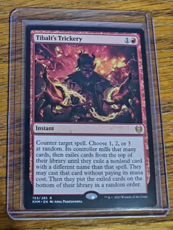 MTG Tibalt's Trickery Kaldheim LP X1 Magic The Gathering - Image 1