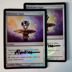Magic The Gathering - 1x Signed Foil Promo Darksteel Ingot (mtg) 2 avail - Image 1